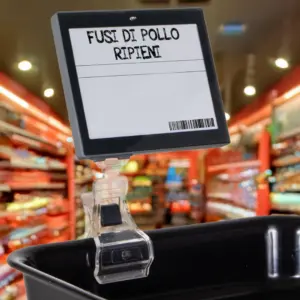 Elektronisen hintalapun pidike klipsilla kirkas