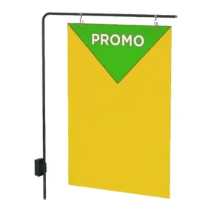 Banneripidike magneetilla, pystysuorille pinnoille