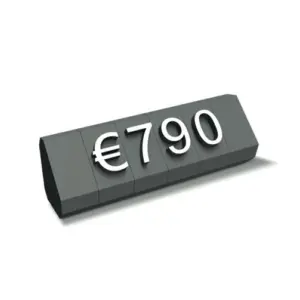 Hinnoittelunumerot 5x10 mm ulkonevat numerot