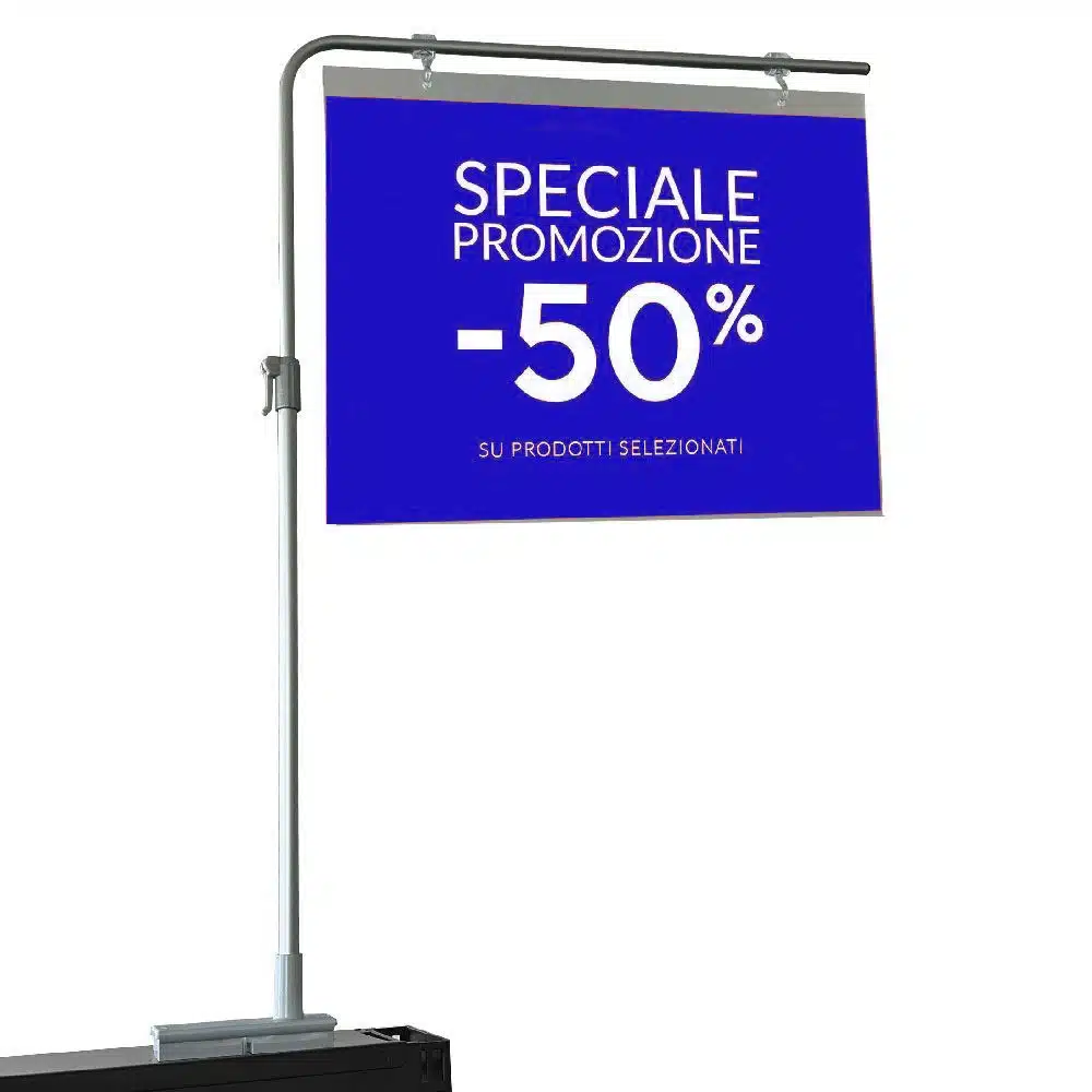 Banneripidike L-malli, korkeussäädöllä